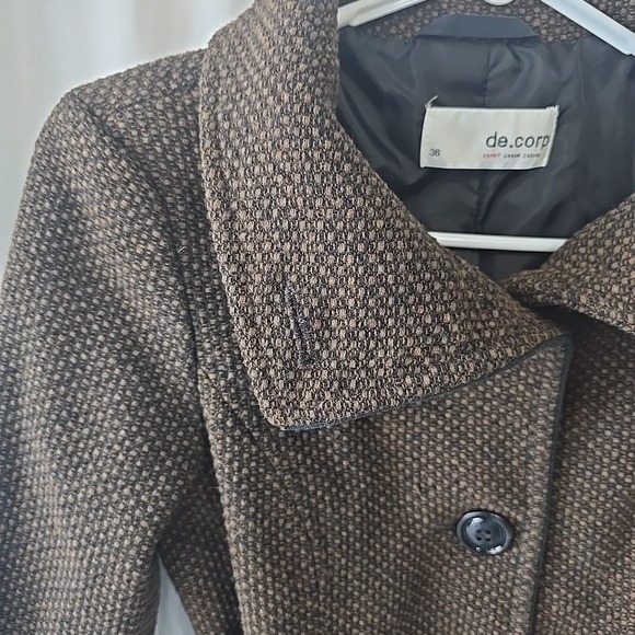 Esprit Urban Casual de.corp Women's Jacket Coat Wool Blend W/tie Size 36 (Sz S) - Picture 4 of 16